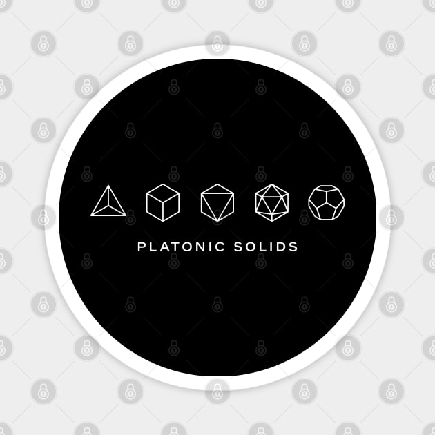 Platonic Solids - 5 Magnet by souloff